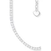Thomas Sabo Halskette mit weissen Steinen Silber