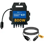 Enjoy solar APsystems Mikrowechselrichter mit WLAN & Bluetooth, PV VDE , Plug & Play Wechselrichter ideal für Balkonkraftwerk (EZ1-M 800W