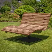 SCALANT Waldsofa Swing mit Auflage, Kissen und Schutzhülle, Thermokiefer, 360° drehbar