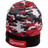 Quantum Fishing Winter Cap Black / Red Camo One Size