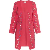 IZIA Strickjacke Damen Rosa