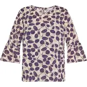 Usha Bluse Damen Beige Mehrfarbig