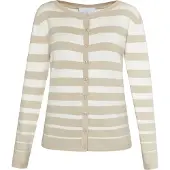 Usha Strickjacke Damen Stein Wollweiss