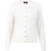Faina Strickjacke Damen Wollweiß