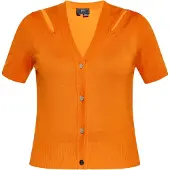 Faina Strickjacke Damen orange