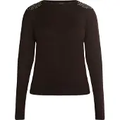 Usha Strickpullover Damen dunkelbraun