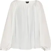 Usha Bluse Damen Wollweiß