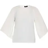 Usha Bluse Damen Wollweiß