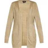 Usha Strickjacke Damen steinbeige