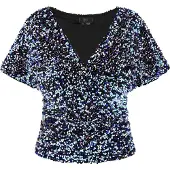 Faina Bluse Damen Blauminze