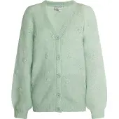 Usha Strickcardigan Damen Mintgrün Melange