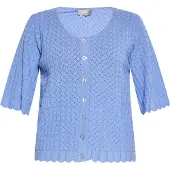 Usha Strickjacke Damen taubenblau