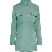 Usha Bluse Damen Salbeigrün
