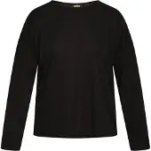 Usha Langarmbluse Damen schwarz