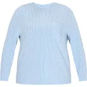 Usha Bluse in großen Größen Frauen hellblau