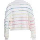 IZIA Strickjacke Damen Wollweiß