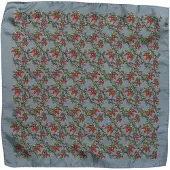 Dolce&Gabbana Grauer Chilis Seidentuch Herren Foulard Schal