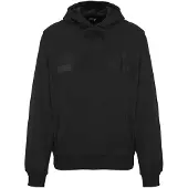 Diesel - Kapuzenpullover „black Caviar" Mit Einfarbigem Logo