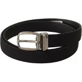 Dolce&Gabbana Schwarzer Stoffgürtel