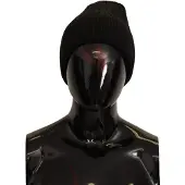 Dolce&Gabbana Black Wool Treen Women Winter Winter Women's Hat