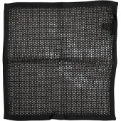 Dolce&Gabbana Schwarzes gemustertes Baumwoll-Quadrat-Tuch