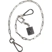 Dolce&Gabbana Silberfarbener Metallkette DG Charm Gürtel Schlüsselanhänger