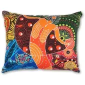 Excelsa Dekokissen Aboriginal Baumwolle 50x20x40 cm Bunt
