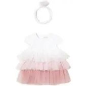 Mayoral Elegantes Kleid 1601 Weiß Regular Fit