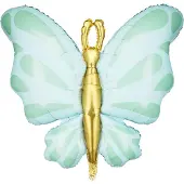 Party Deco Folienballon Schmetterling Mint
