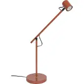 White Label Tischlampe Aero in Rot mit Metallgestell, höhenverstellbar, GU10