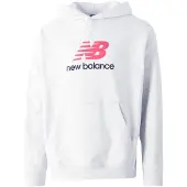 New Balance Athletics French Terry Logo Hoodie Ash Größe: L | Kaputzenpullis Outlet | Herren