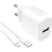 Puro Power Kit: Ladegerät Daily 1 USB-A-Anschluss + USB-A-auf-USB-C-Kabel