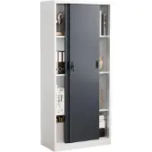 VCM Stahlschrank abschliessbar Malivo 4fach