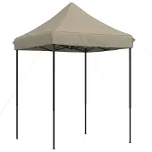 vidaXL Partyzelt Faltbar Pop-Up Taupe 200x200x306 cm