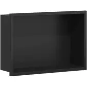 vidaXL Duschnische Schwarz 30 x 20 x 9,5 cm Edelstahl