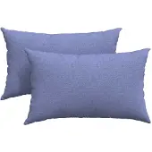 vidaXL Sofakissen 2 pcs Jeans blau 50 x 30 cm Stoff