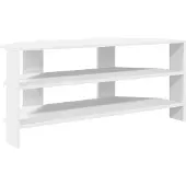 vidaXL EckTVSchrank Weiß 102x40,5x45cm Holzwerkstoff