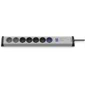 Ehmann 0215x00078301 Steckdosen-Verteiler Grau, Schwarz Schutzkontakt 1St.
