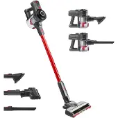 H.Koenig Kabelloser und beutelloser Staubsauger 22.2v 3-in-1 UP600 PowerClean - Leistungsstark - Kompakt - Leicht - Leise - Haustiere - Turbo-Bürste - Wiederaufladbare Lithium-Batterie