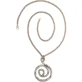 Collezione alessandro Lange Kette "Sunny" mit rundem Anhänger