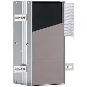 Emco WC-Modul plus ASIS Unterputz, 332 x 154 mm, Türanschlag links Aluminium