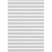 vidaXL Doppelrollo Hellgrau 165x230 cm Stoffbreite 160,9 cm Polyester