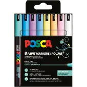 Posca Marker Mit Extrafeiner Spitze 8 Stk (401673)