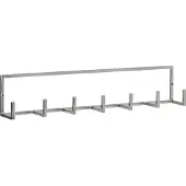 House Doctor HDRack Hakenleiste silber Breite 60 cm Metall - , HDRack, Metallisch, Metall