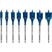 Bosch EXPERT Self Cut Speed Flachfräsbohrer-Set, 12/16/18/20/22/25/28/32 mm, 8-tlg.