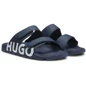 HUGO Logo-Slides mit zwei Riemen Grösse 44