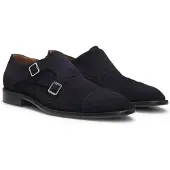 BOSS Monkstraps aus Veloursleder mit Doppelriemchen Grösse 41