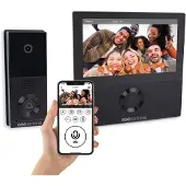 SCS SENTINEL VisioWifi 7 Video-Türsprechanlage mit 7" Touchscreen, kabelgebunden, IP65, Nachtsicht, microSD-Aufzeichnung (Karte nicht enthalten)