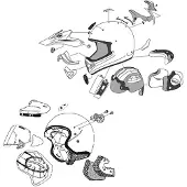 Arai Tour-x4 Helm Belüftungsset