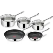 Tefal Jamie Oliver E304S544, Gemischtes Set, Edelstahl, Edelstahl, Silber, Edelstahl, Glas